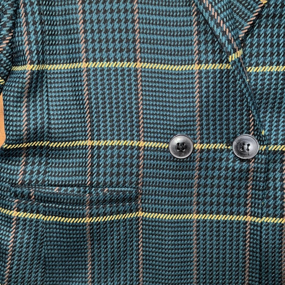ANINE BING Oversized Blazer / Green Plaid XS - Picture 4 of 8
